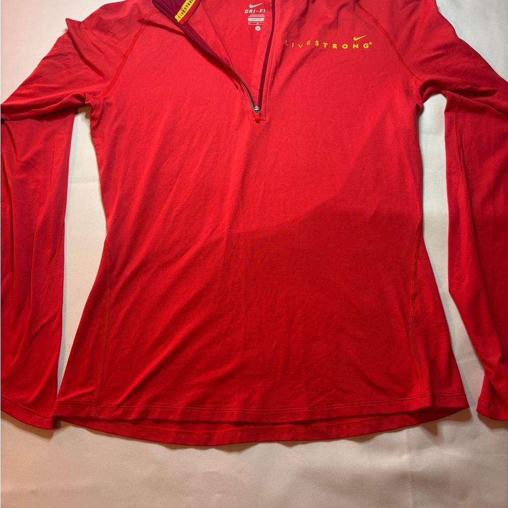 Nike Women's Red Long Sleeve Tee